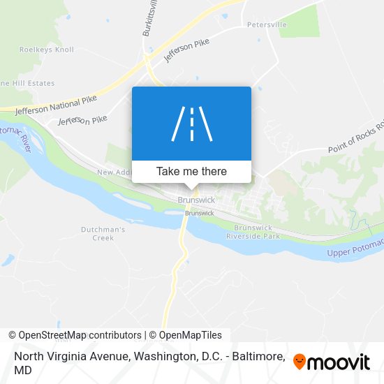 North Virginia Avenue map
