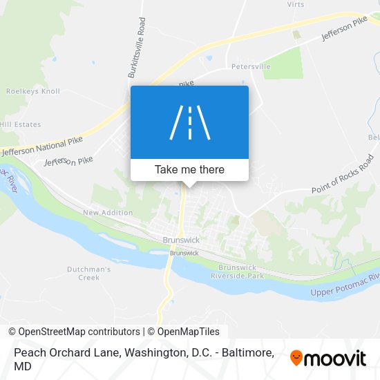 Peach Orchard Lane map