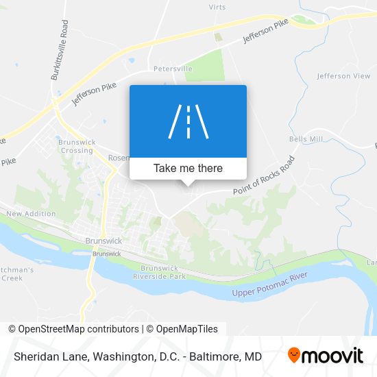 Sheridan Lane map