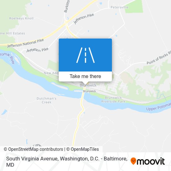 South Virginia Avenue map