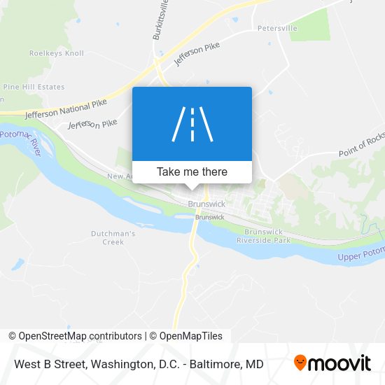 West B Street map