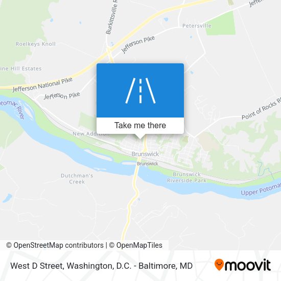 West D Street map