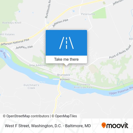 West F Street map