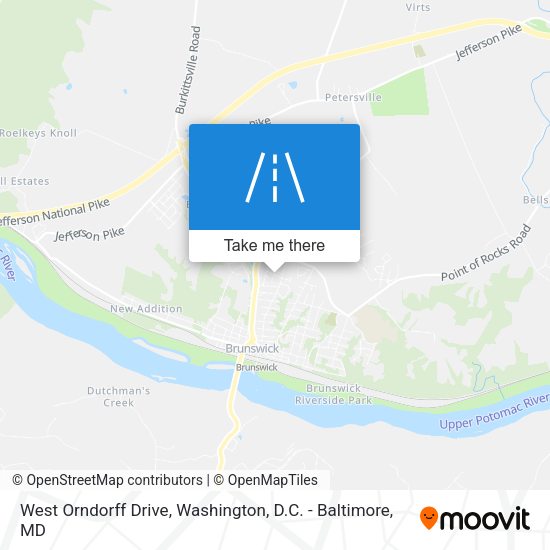 Mapa de West Orndorff Drive