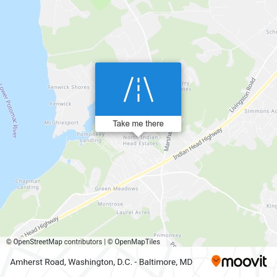 Amherst Road map
