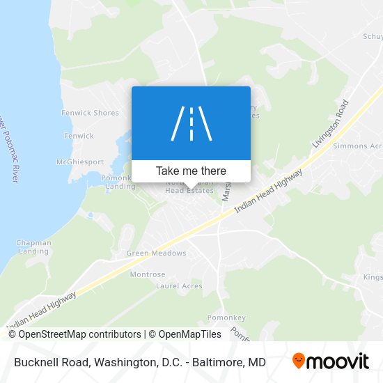 Bucknell Road map