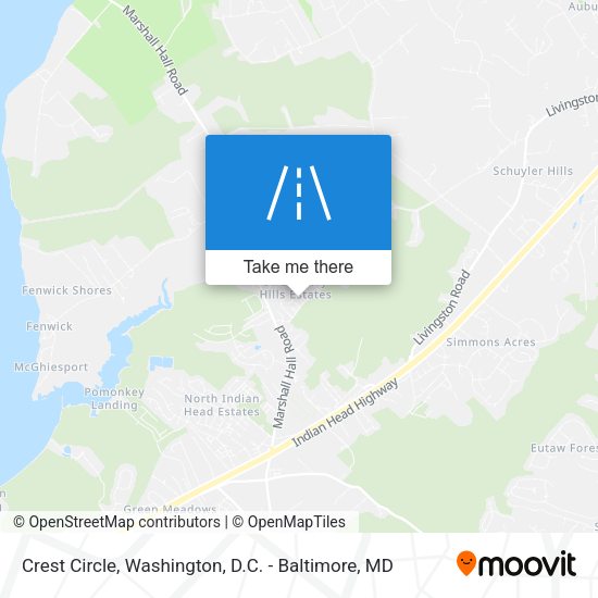 Crest Circle map
