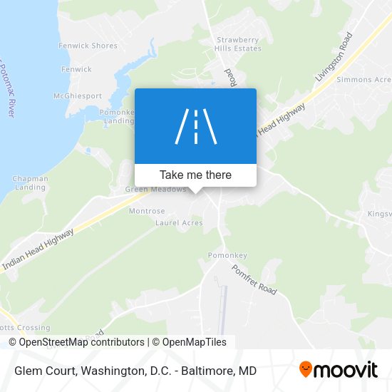 Glem Court map