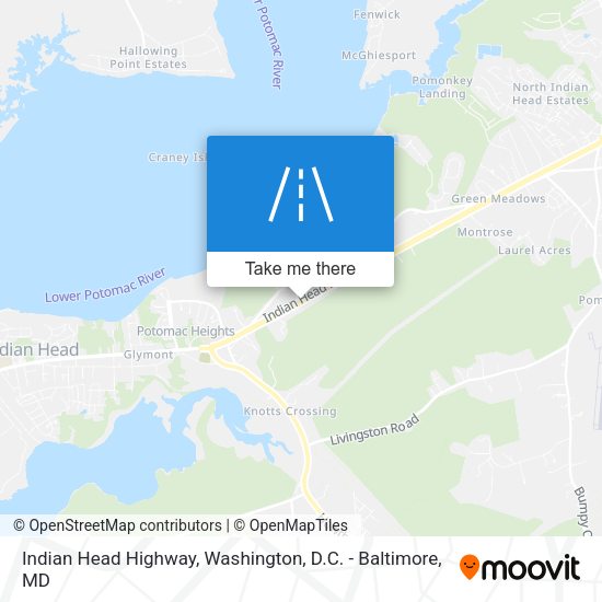 Mapa de Indian Head Highway