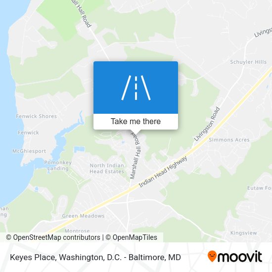 Keyes Place map