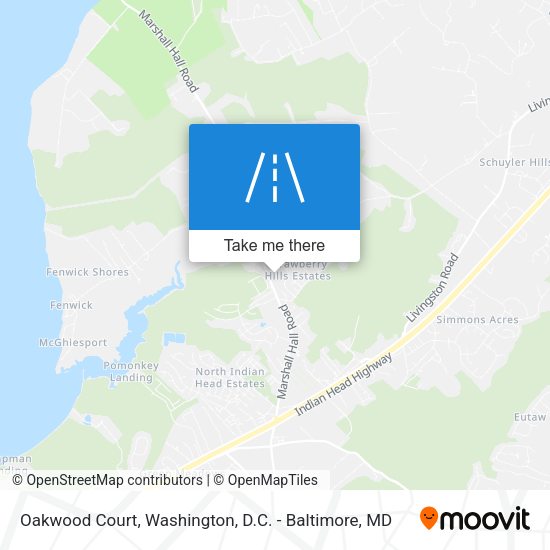 Mapa de Oakwood Court