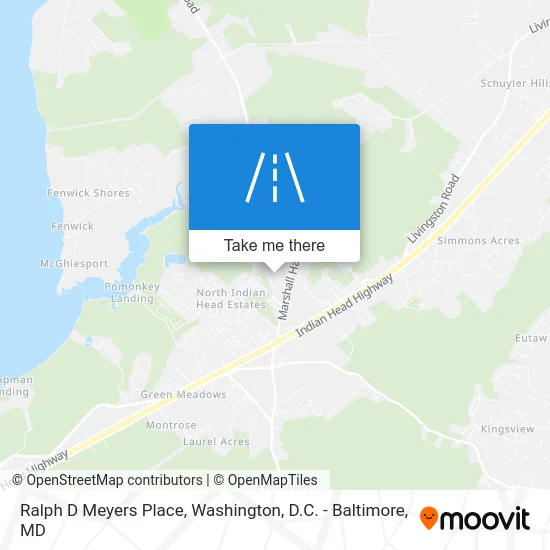 Ralph D Meyers Place map