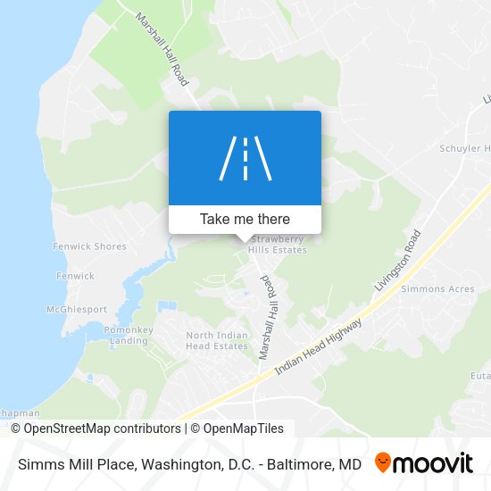 Simms Mill Place map
