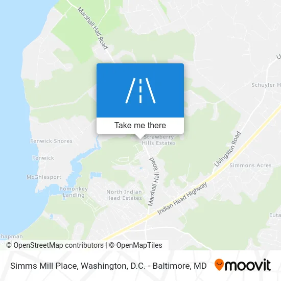 Simms Mill Place map