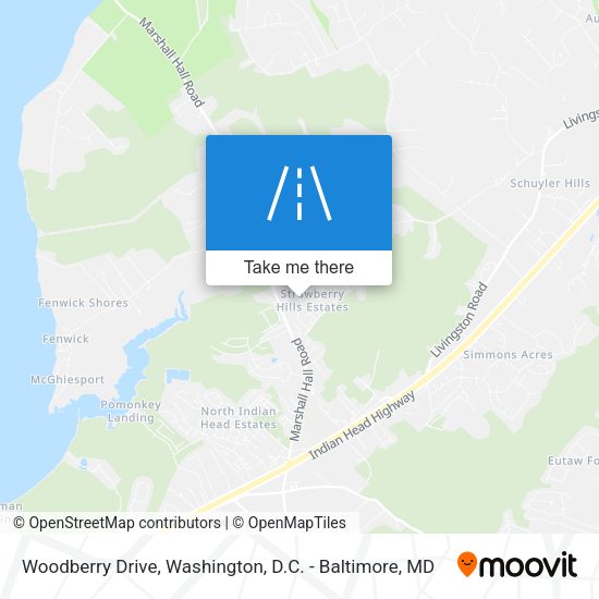 Woodberry Drive map