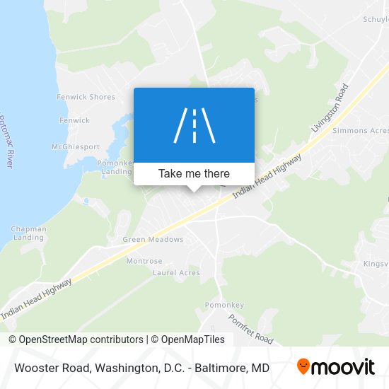 Wooster Road map