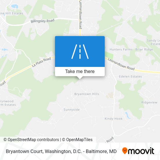 Mapa de Bryantown Court