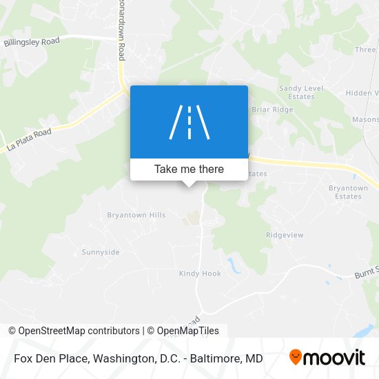 Mapa de Fox Den Place
