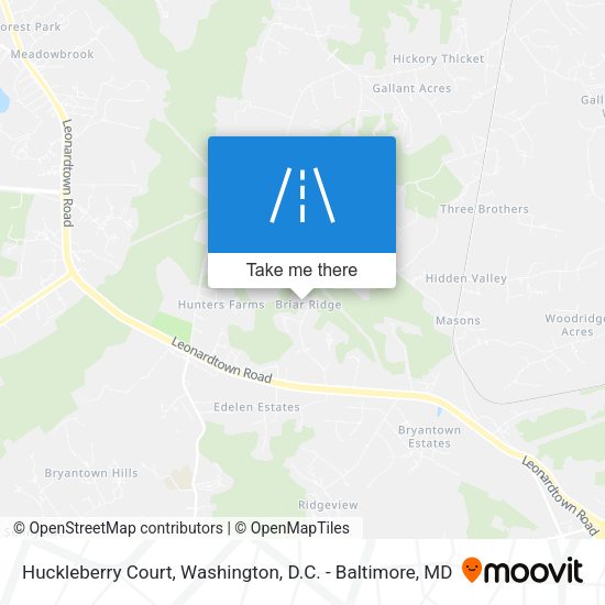 Huckleberry Court map