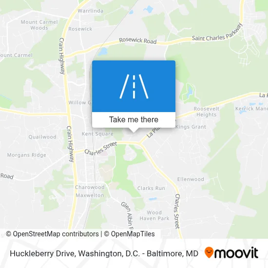 Huckleberry Drive map