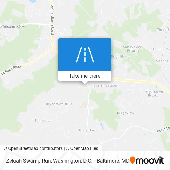 Zekiah Swamp Run map