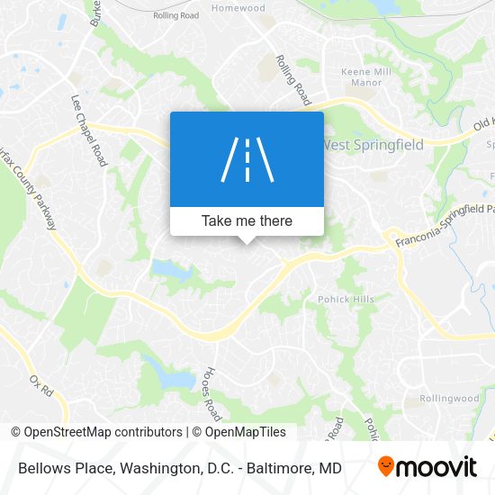 Bellows Place map