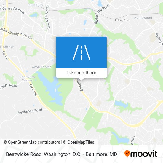 Bestwicke Road map