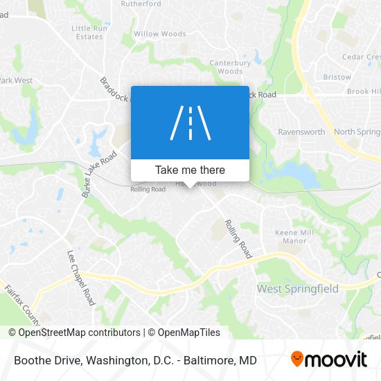 Boothe Drive map