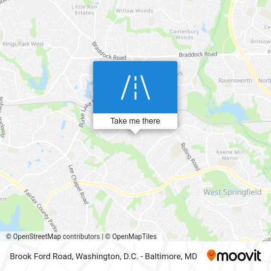 Brook Ford Road map