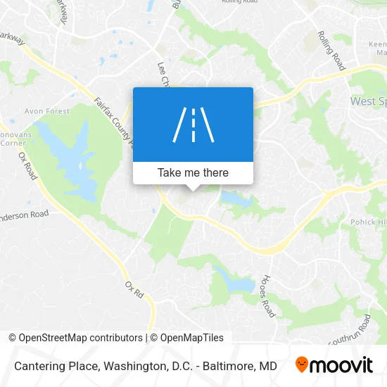 Cantering Place map