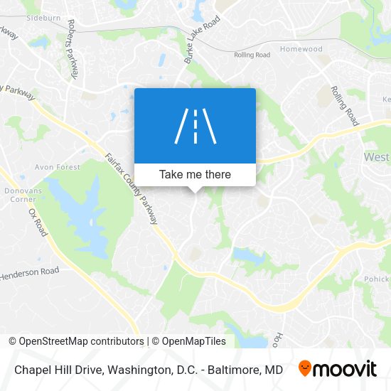 Mapa de Chapel Hill Drive
