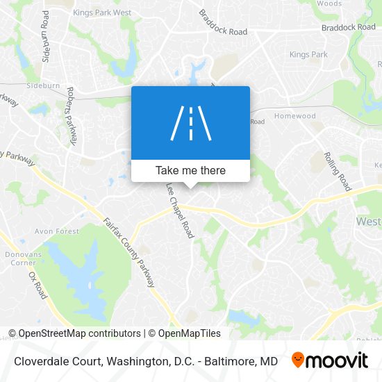 Cloverdale Court map