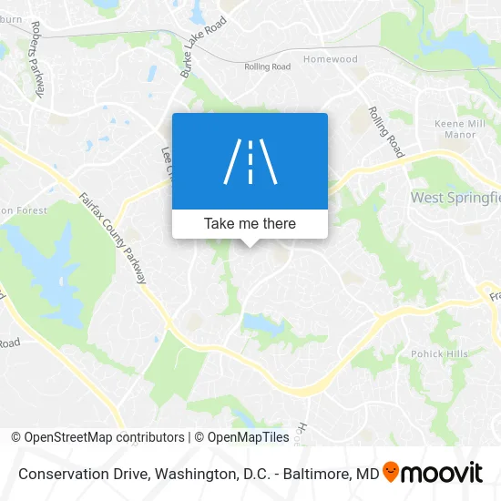 Conservation Drive map