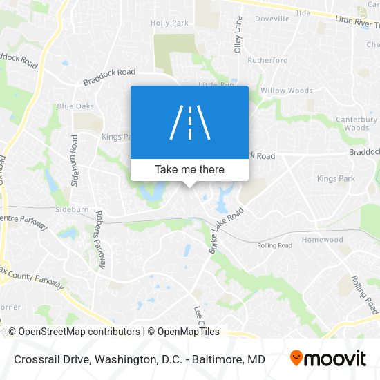 Crossrail Drive map