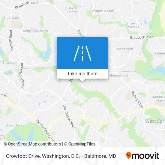 Crowfoot Drive map