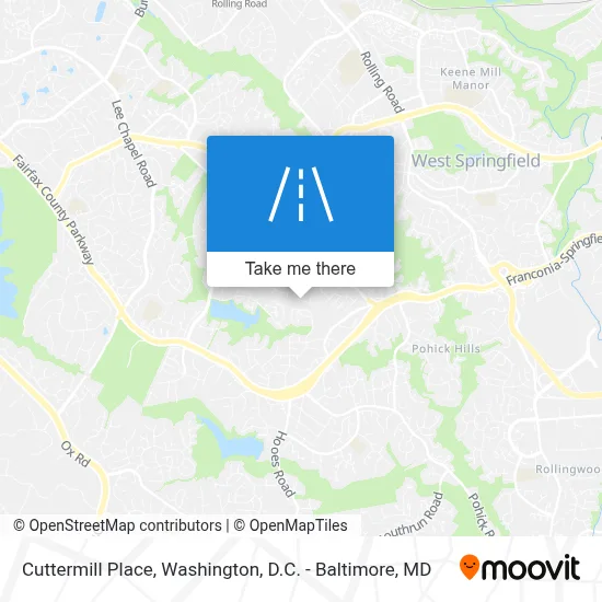 Cuttermill Place map