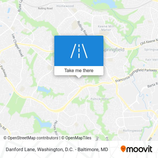 Mapa de Danford Lane