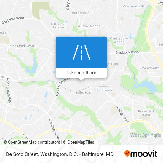 De Soto Street map