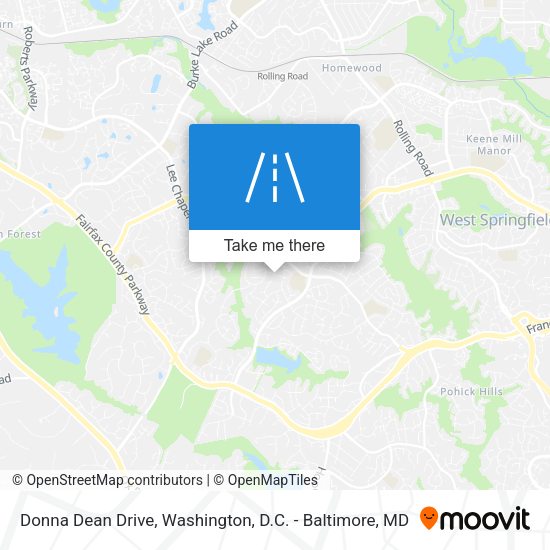 Donna Dean Drive map