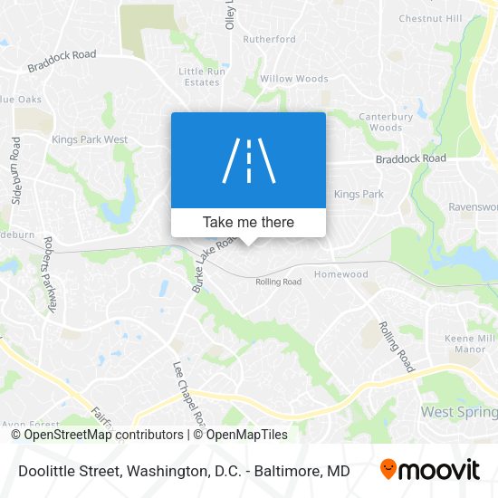 Mapa de Doolittle Street