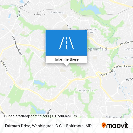 Fairburn Drive map