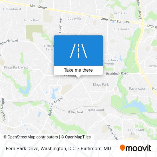 Fern Park Drive map