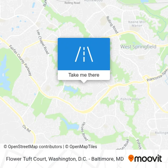 Flower Tuft Court map