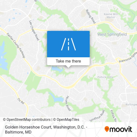 Golden Horseshoe Court map