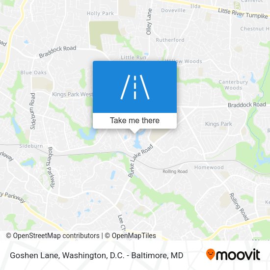 Goshen Lane map