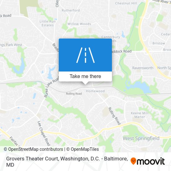 Grovers Theater Court map