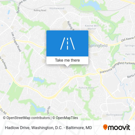 Hadlow Drive map