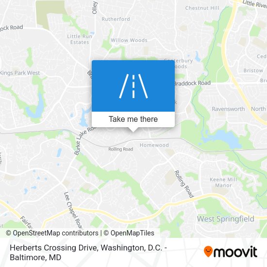 Herberts Crossing Drive map