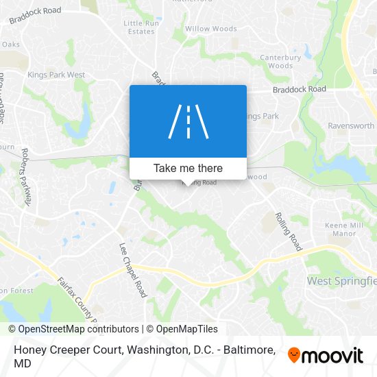 Honey Creeper Court map