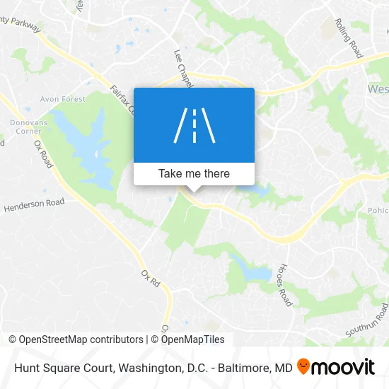 Hunt Square Court map